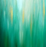 Original Green Abstract Painting, Large Green Original Painting Lafferty - 36x72, Sale 22% Off 5 small