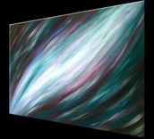 Contemporary Fine Art, Abstract Blue Teal Painting, Original Modern Art, Acrylic On Canvas 4 small