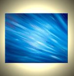 Abstract Original Blue Media Painting By Lafferty Sale 22% Off 2 small