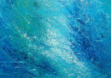 Blue White Original Painting, Abstract Palette Knife Art, Impasto Storm Hurricane, Heavy Texture 1 small