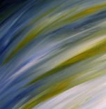 Abstract Blue Green Painting, Original Modern Art, Contemporary Fine Art, Acrylic On Canvas 3 small