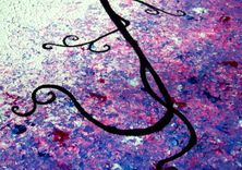 Huge Original Abstract Tree Painting, Textured Purple Floral Tree Painting, Palette Knife Acrylic 4 small