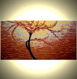 Xlarge Original Acrylic 4ft X 2ft Gallery Wrap Canvas Contemporary Impasto Abstract Floral Painting 3 small