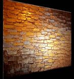 Abstract Metallic Reflective Original Painting Contemporary Impasto Gold Bronze 5 small