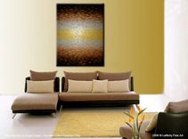Metallic Art, Original Abstract Painting, Modern Palette Knife Painting, 48x36, Lafferty 1 small