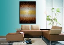 Metallic Art, Original Abstract Painting, Modern Palette Knife Painting, 48x36, Lafferty 4 small