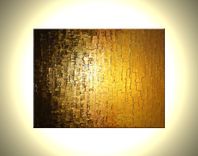Gold Bronze Impasto Palette Knife Original Abstract Metallic Contemporary Painting 2 small