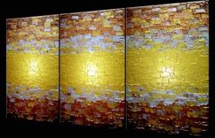 Original Large Abstract Gold Art, Metallic Textured Painting, Lafferty - 24x54 Sale 22% Off Sale 5 small