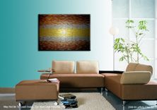 Abstract Painting, Palette Knife Art, Large Textured Artwork, Gold Metallic, Modern Impasto 1 small