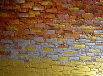 Abstract Painting, Palette Knife Art, Large Textured Artwork, Gold Metallic, Modern Impasto 5 small