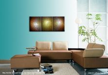 Abstract Gold Palette Knife Painting Original Metallic Textured - 24x54 Lafferty, Sale 22% Off 1 small