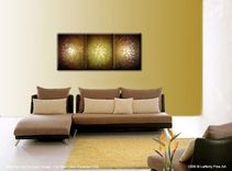 Abstract Gold Palette Knife Painting Original Metallic Textured - 24x54 Lafferty, Sale 22% Off 5 small