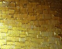 Abstract Painting, Textured Metallic Art, Large Gold Paintings, Original Bronze Reflective Paintings 4 small