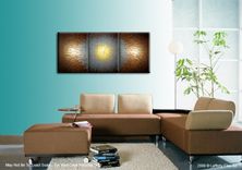 Abstract Painting, Textured Paintings, Silver Gold Bronze, Original Acrylic Painting 3 small