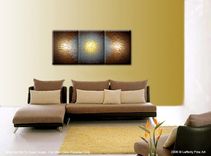 Abstract Painting, Textured Paintings, Silver Gold Bronze, Original Acrylic Painting 4 small