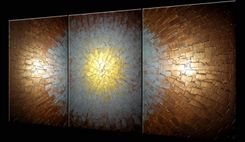 Abstract Painting, Textured Paintings, Silver Gold Bronze, Original Acrylic Painting 5 small
