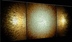 Huge Silver Original Large Textured Painting Abstract Bronze Contemporary Palette Knife 3 small