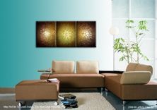 Original Abstract Gold Painting, Palette Knife Art, Original Bronze Metallic, Textured Impasto 5 small