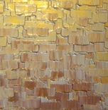 Gold Palette Knife Painting, Original Abstract Art, Bronze Large Painting, By Lafferty - 24x36 4 small