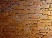 Abstract Painting, Gold Original Art, Palette Knife, Textured Impasto, By Lafferty Art - 48x24 1 small