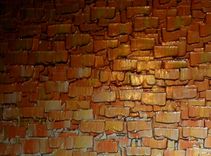 Original Thick Textured Painting By Dan Lafferty - Gold Metallic Abstract Bronze Modern Impasto 2 small