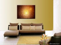 Original Large Textured Painting Contemporary Gold Metallic Abstract Impasto Palette Knife 2 small