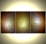 Palette Knife Painting, Abstract Art, Large Gold Art, Silver Artwork, Fine Art By Lafferty - 36x72 2 small