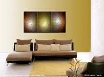 Palette Knife Painting, Abstract Art, Large Gold Art, Silver Artwork, Fine Art By Lafferty - 36x72 4 small