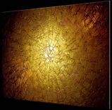 Original Abstract Gold Painting, Palette Knife Art, Original Bronze Metallic, Textured Palette Knife 2 small