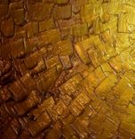 Original Abstract Gold Painting, Palette Knife Art, Original Bronze Metallic, Textured Palette Knife 4 small