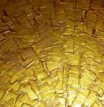 Original Abstract Gold Painting, Palette Knife Art, Original Bronze Metallic, Textured Palette Knife 5 small