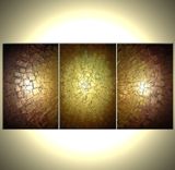Abstract Metallic Art, Large Gold Original Painting, Textured Contemporary Art Lafferty - 72x36 1 small