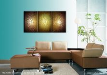 Abstract Metallic Art, Large Gold Original Painting, Textured Contemporary Art Lafferty - 72x36 3 small