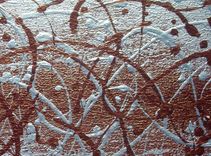 Silver Palette Knife Painting, Original Abstract Art, Bronze Large Painting, By Lafferty - 24x30 1 small