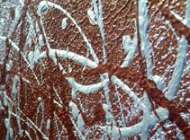 Silver Palette Knife Painting, Original Abstract Art, Bronze Large Painting, By Lafferty - 24x30 2 small