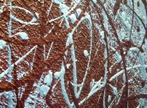 Silver Palette Knife Painting, Original Abstract Art, Bronze Large Painting, By Lafferty - 24x30 3 small