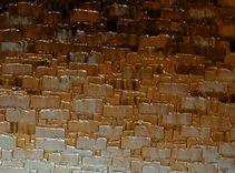 Huge Gold Metallic Abstract Thick Textured Original Knife Painting, Bronze Modern Impasto 2 small