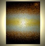 Huge Gold Metallic Abstract Thick Textured Original Knife Painting, Bronze Modern Impasto 5 small