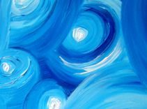 Original Modern Abstract Night Stars Landscape Painting, Dan Lafferty - Starry Night Above The Hills 3 small