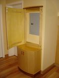 Curved Front Entry Cabinet 2 small