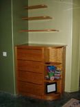 Floating Cherry Shelves With Cherry File Drawers 2 small