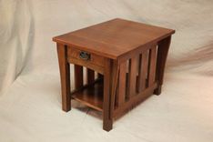Stickley Style Oak End Table 3 small