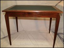 Leather Top Oak Ladies Writing Desk 4 small