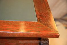 Leather Top Oak Ladies Writing Desk 5 small