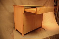Mid Century Modern Retro Stereo Cabinet In Maple 6 small