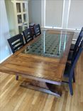Riddling Rack Trestle Table 4 small