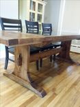 Riddling Rack Trestle Table 5 small