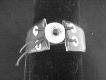 John Lennon Quote Handstamped On An Upcycled Belt Leather Cuff-Silverware Jewelry 3 small