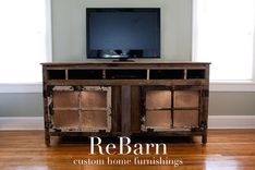 Barnwood Entertainment Center (Lecoultre Collection) 1 small