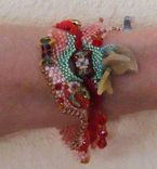 Freeform Peyote Beaded Bracelet 2 small